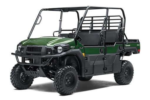 Three-quarter front angle of a green side x side staged in a white studio background. opens in a new window