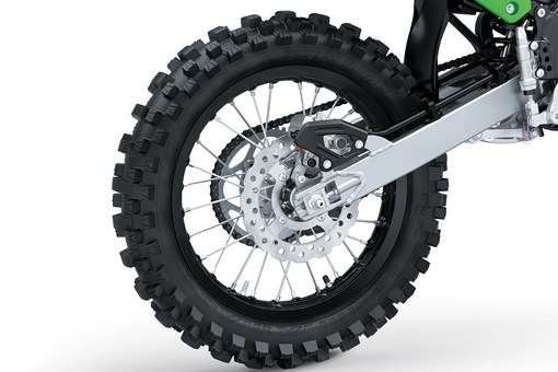 Rear wheel closeup in studio. opens in a new window