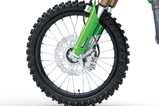 Front wheel closeup in studio. opens in a new window