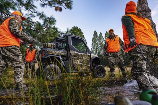 Side angle of a side x side parked off-road. opens in a new window