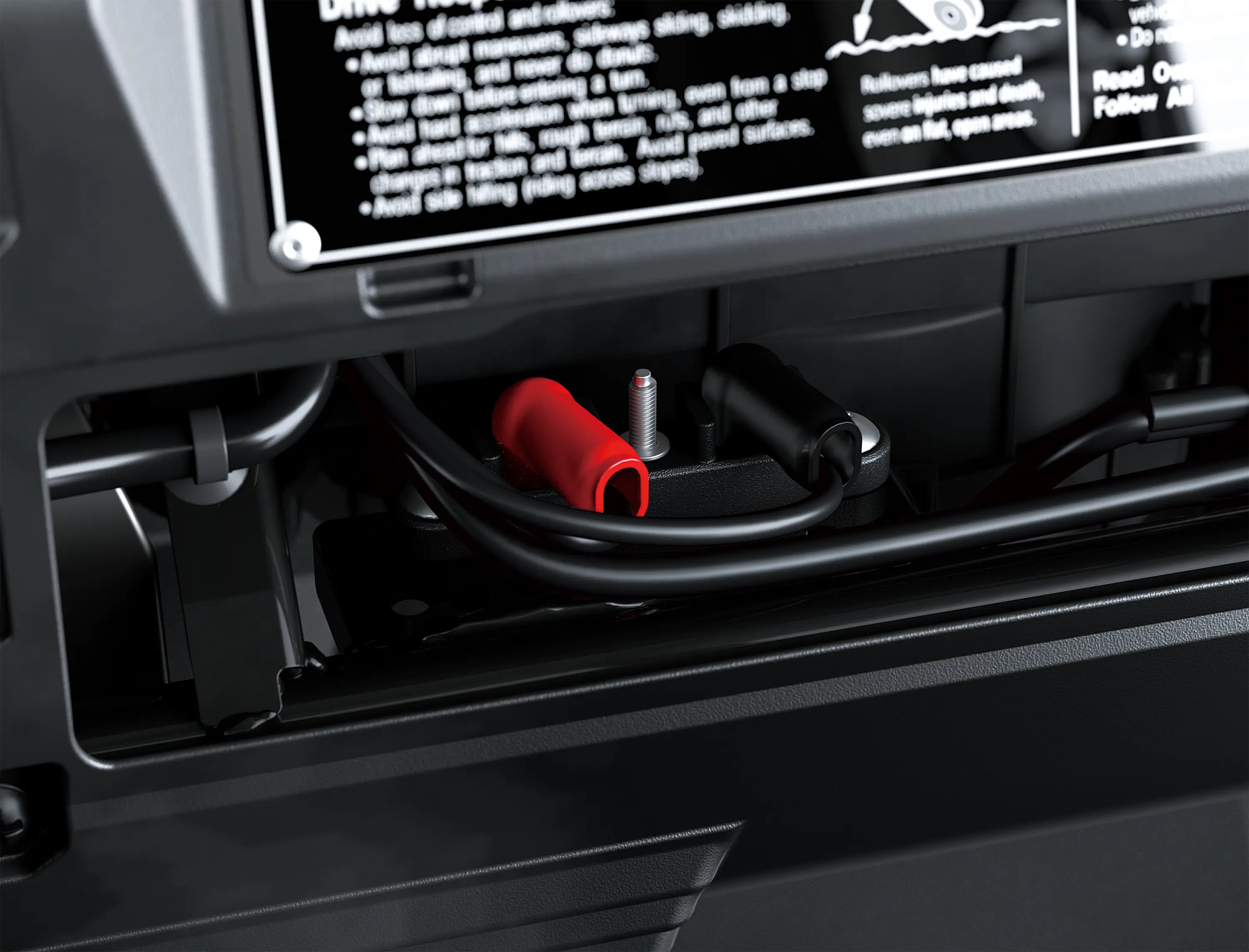 Close-up of side x side wiring in an electrical panel.