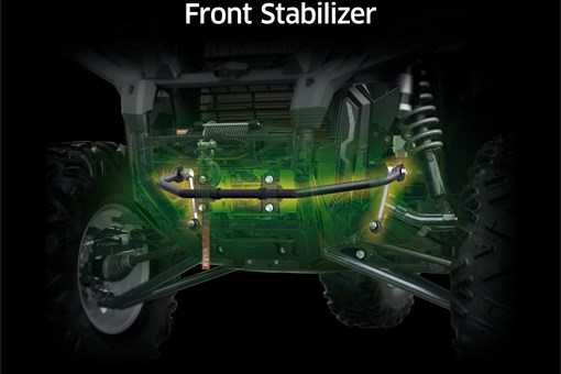 Graphic treatment of a side x side front stabilizer. opens in a new window