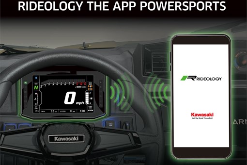 Graphic treatment of a side x side RIDEOLOGY THE APP POWERSPORTS. opens in a new window