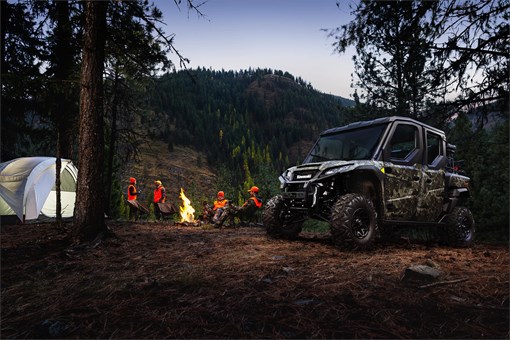 Side angle of a side x side parked in a camp. opens in a new window