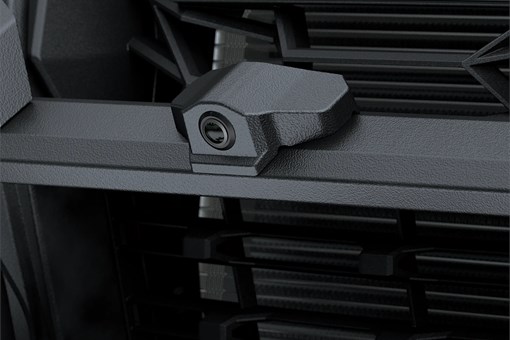 Close-up of the front camera of a side x side. opens in a new window