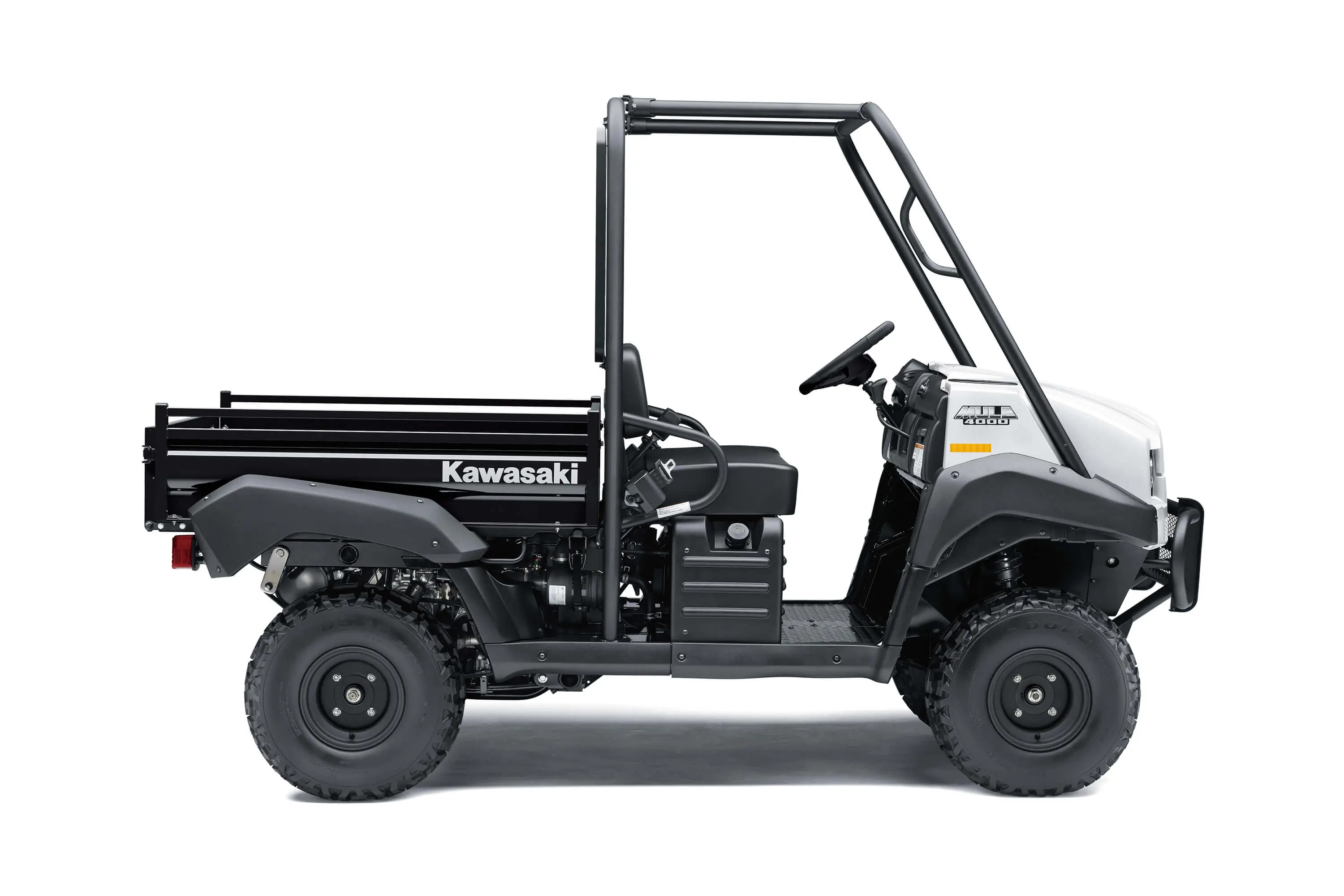 Side angle of a side x side staged in a white studio background.