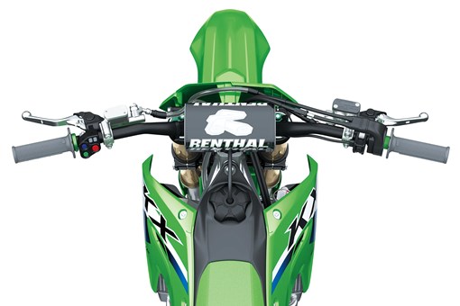 Rider POV of a motorcycle staged in a white studio background. opens in a new window
