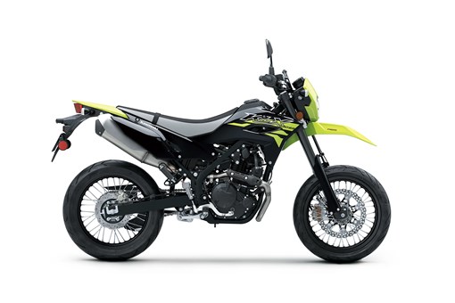 Profile angle of a motorcycle staged in a white studio background. opens in a new window
