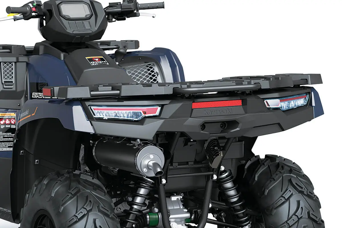 Rear view of a utility ATV staged in a white studio background.