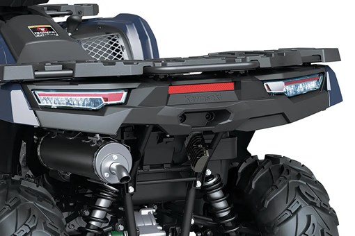 Rear view of a utility ATV staged in a white studio background. opens in a new window