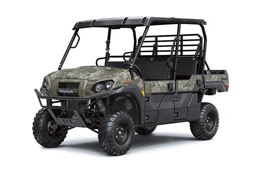 Front three-quarter view of a camo side x side staged in a white studio background. opens in a new window