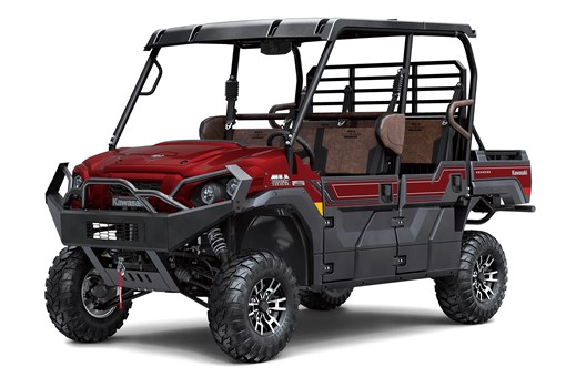 Front three-quarter view of a red side x side staged in a white studio background. opens in a new window