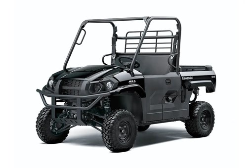 Front three-quarter view of a black side x side staged in a white studio background. opens in a new window