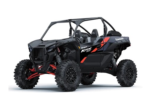 Three-quarter front angle of a black side x side staged in a white studio background. opens in a new window