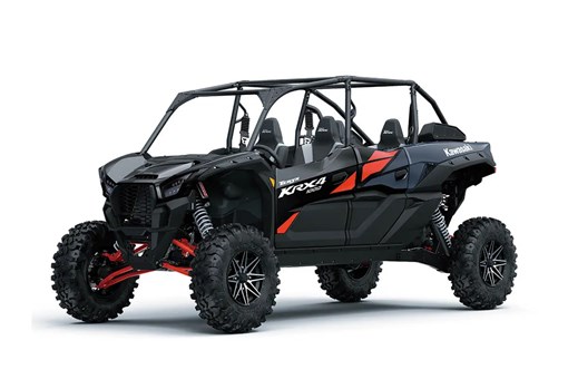 Three-quarter front angle of a black side x side staged in a white studio background. opens in a new window