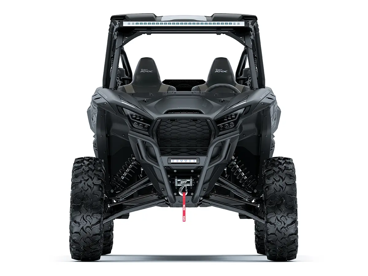 Front angle of a side x side staged in a white studio background.