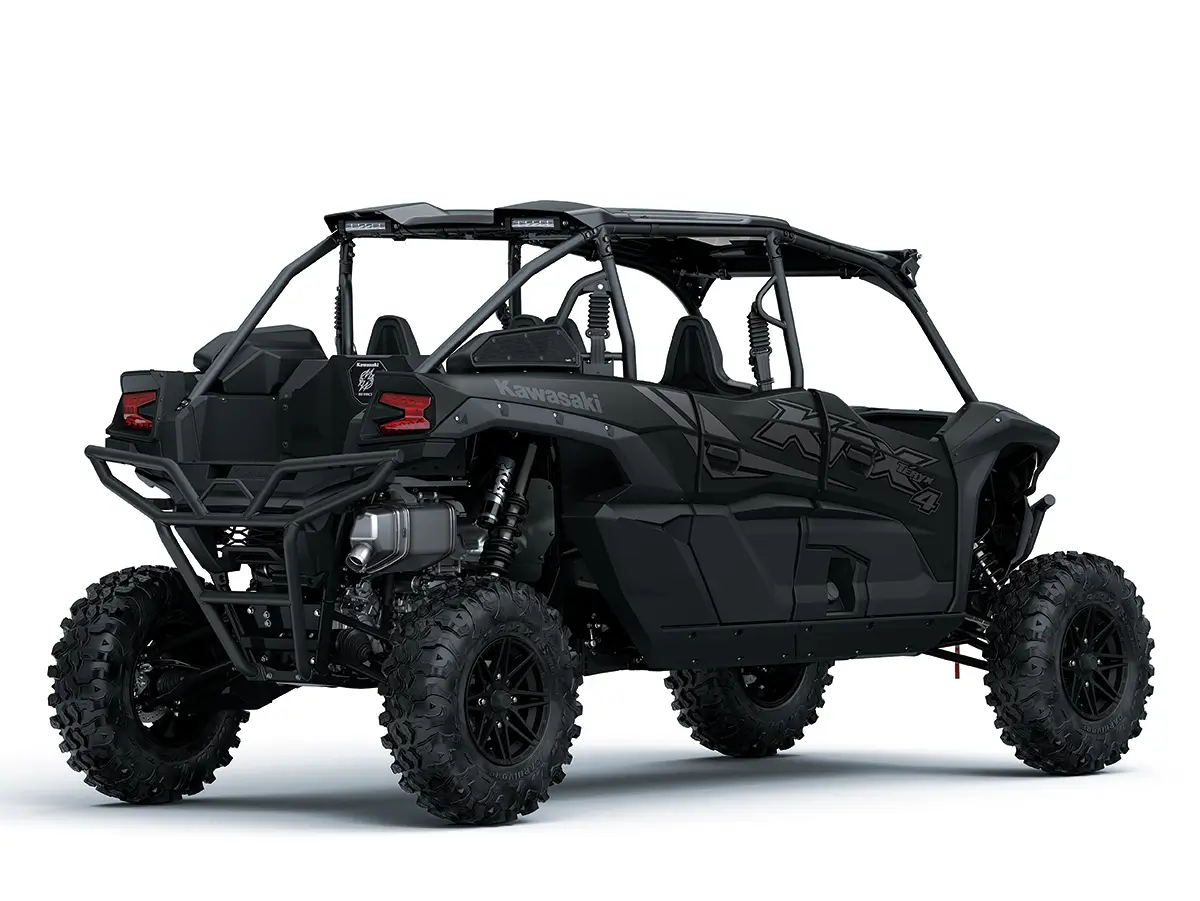 Three-quarter rear angle of a side x side staged in a white studio background.