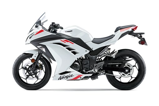 Side angle of a motorcycle staged in a white studio background. opens in a new window