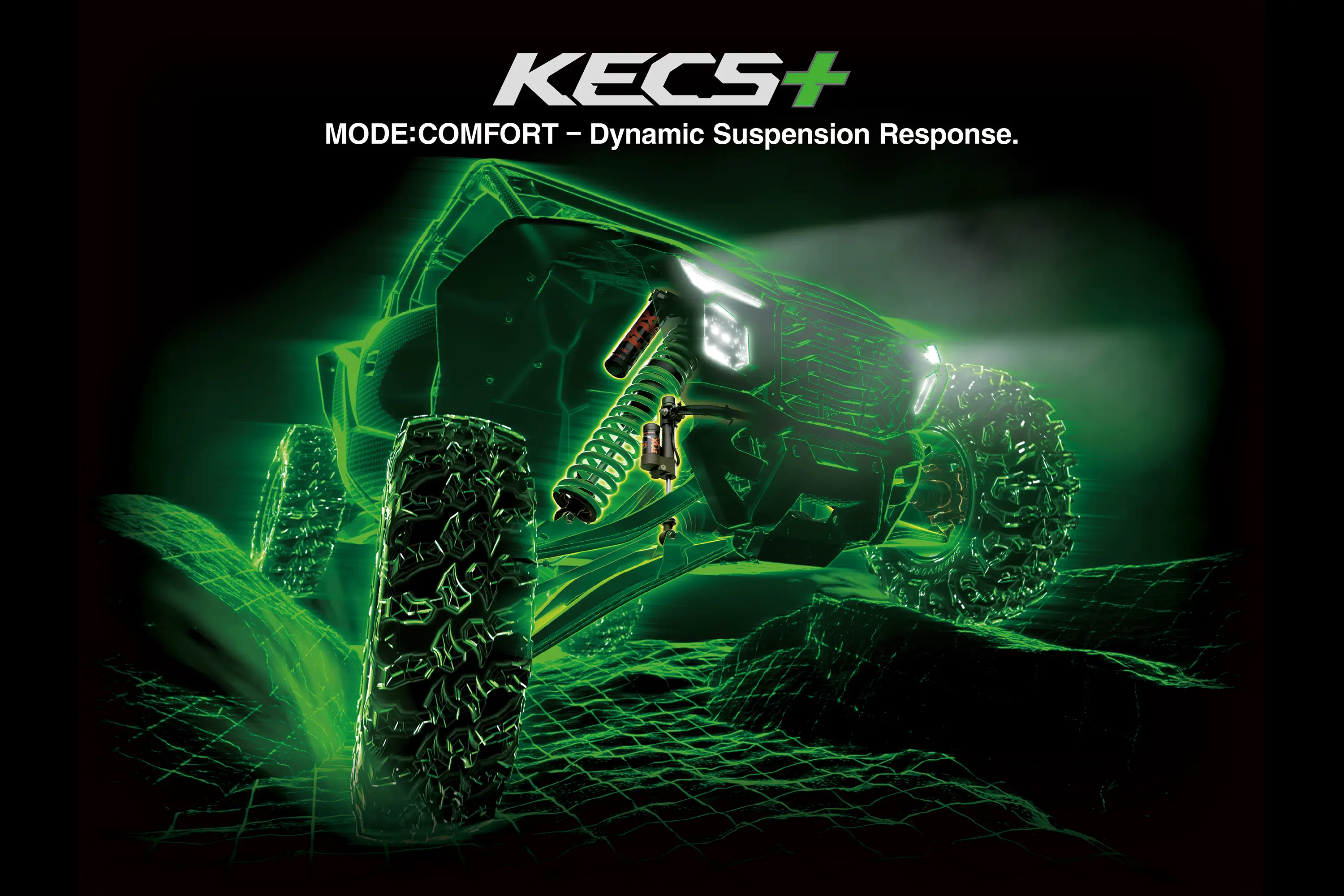 Graphic treatment of a side x side KECS+.