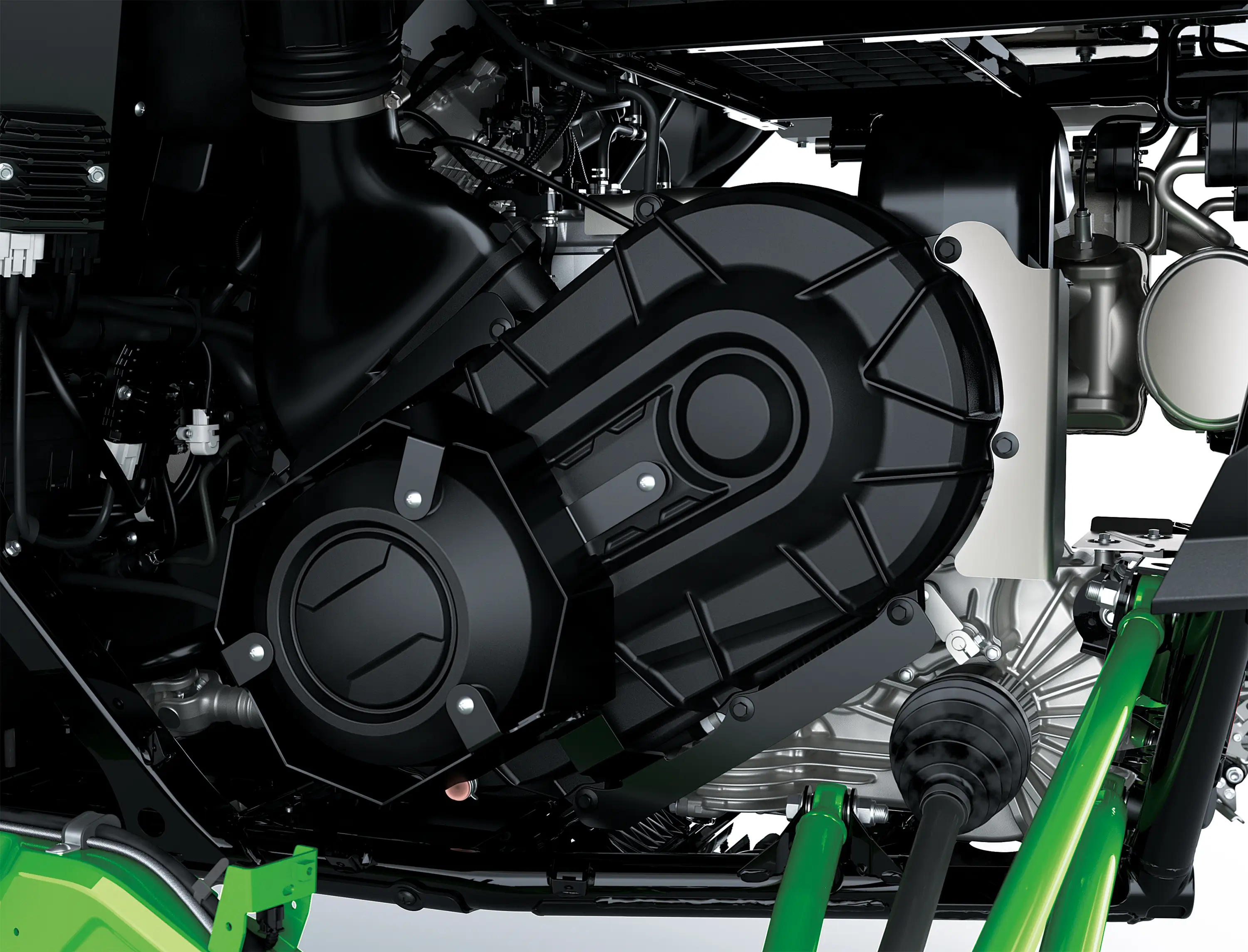 Side x side engine detail.