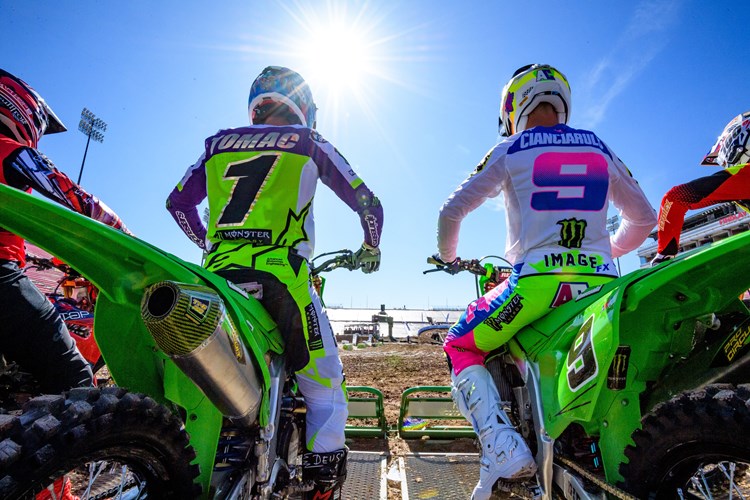 Eli Tomac and Adam Cianciarulo Return to  Monster Energy® Kawasaki Race Team in 2021 photo