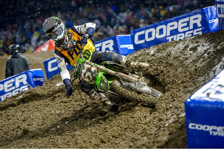 Monster Energy® Kawasaki Rider Eli Tomac Finishes On the Podium at Season Opener photo
