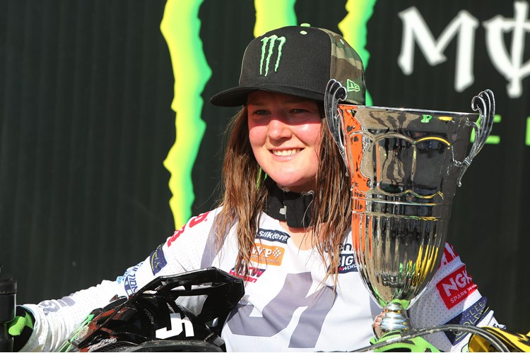 Courtney Duncan Takes Victory On The 2021 KX250 Kawasaki photo