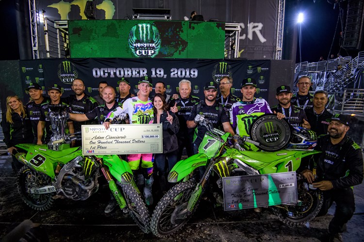 Eli Tomac and Adam Cianciarulo Return to  Monster Energy® Kawasaki Race Team in 2021 photo