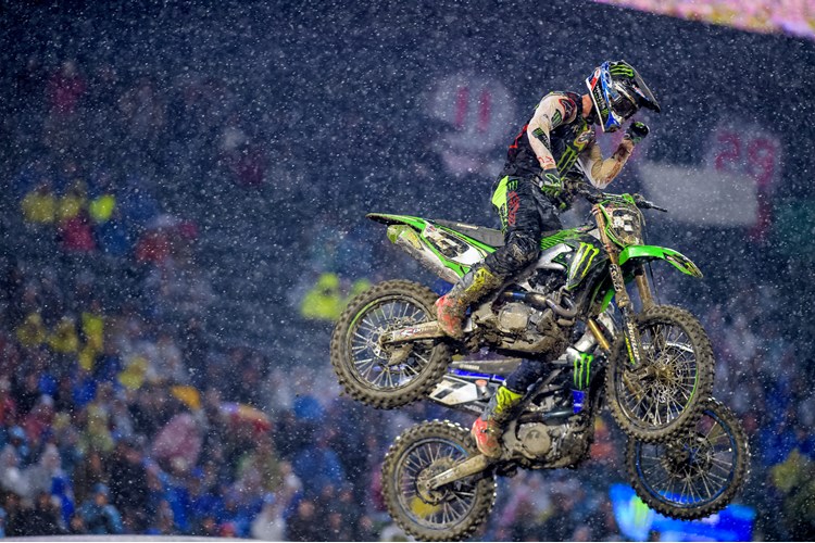Monster Energy® Kawasaki Rider Eli Tomac Finishes On the Podium at Season Opener photo