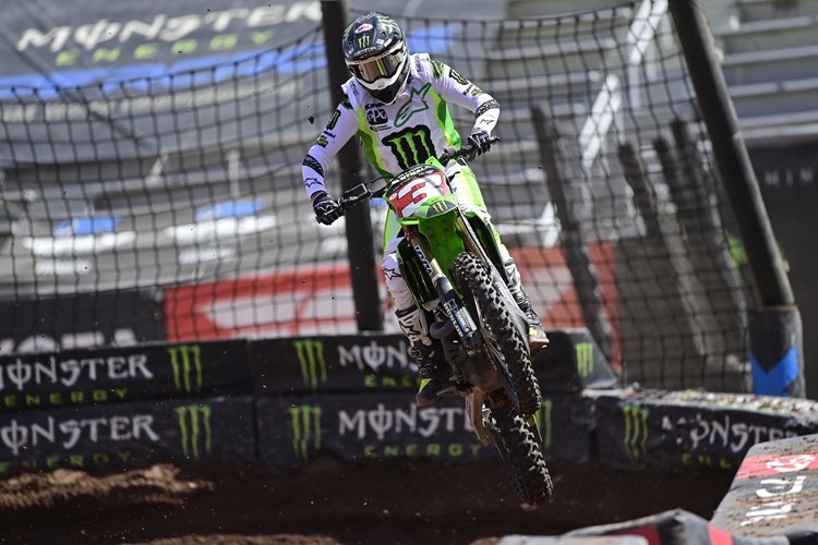 Monster Energy® Kawasaki Rider Eli Tomac Takes 450SX Championship in Monster Energy Supercross Finale photo