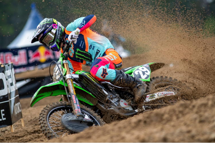Monster Energy® Kawasaki Rider Eli Tomac on the Podium in Florida photo