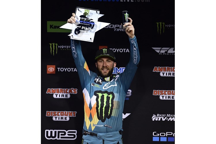 Monster Energy® Kawasaki Rider Eli Tomac Extends Points Lead with Podium Finish photo
