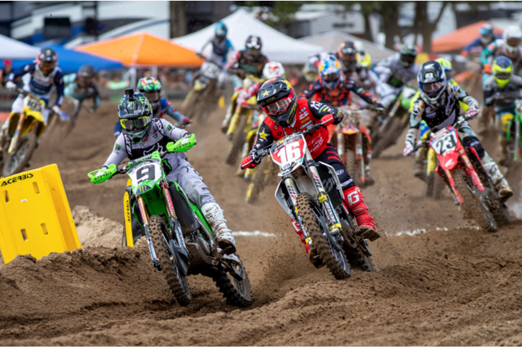 Monster Energy® Kawasaki Rider Eli Tomac on the Podium in Florida photo