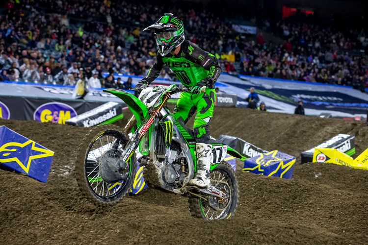 Monster Energy® Kawasaki Rider Eli Tomac Finishes On the Podium at Season Opener photo