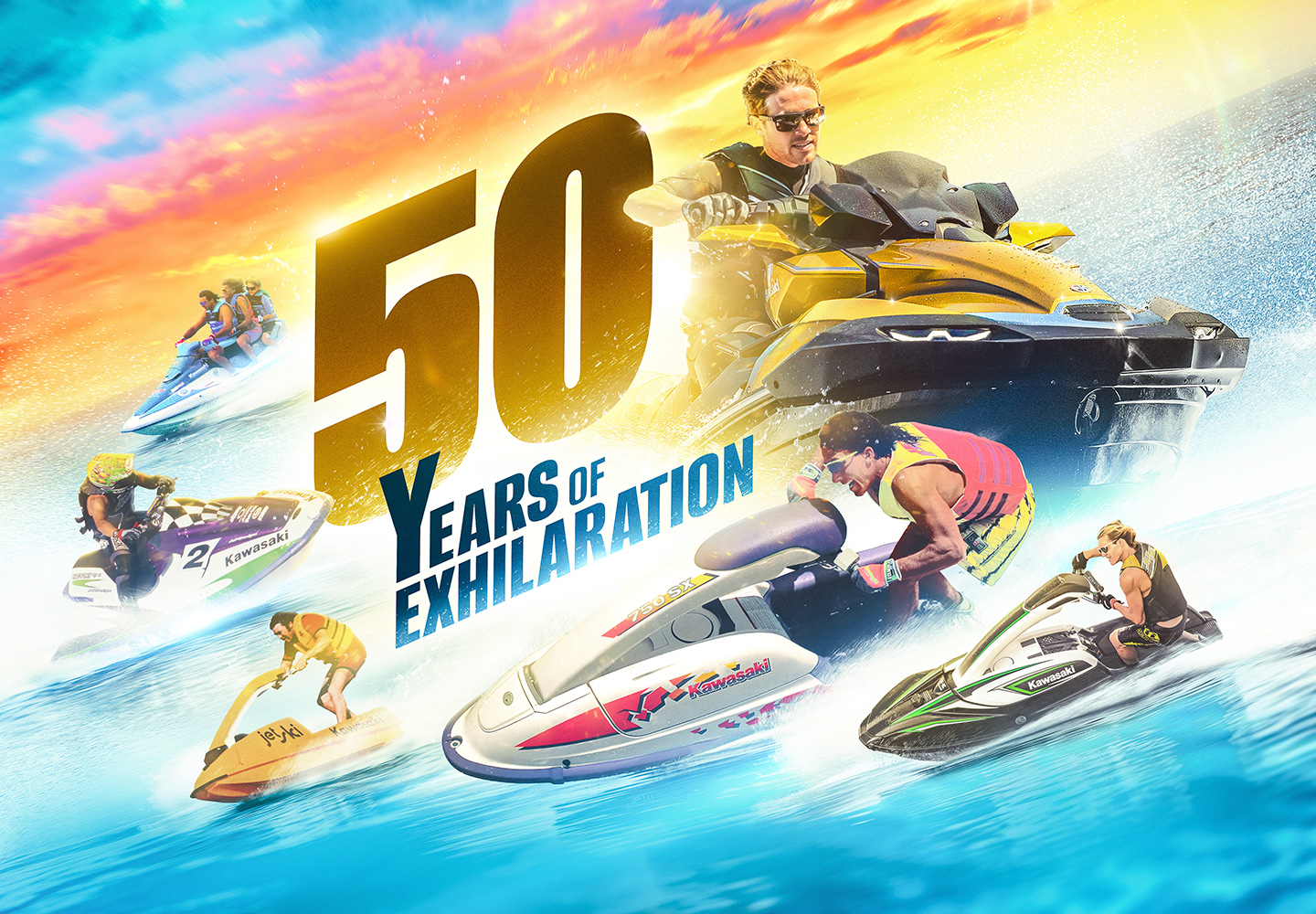 KAWASAKI Jet Ski in action - 50 Years of Exhilaration