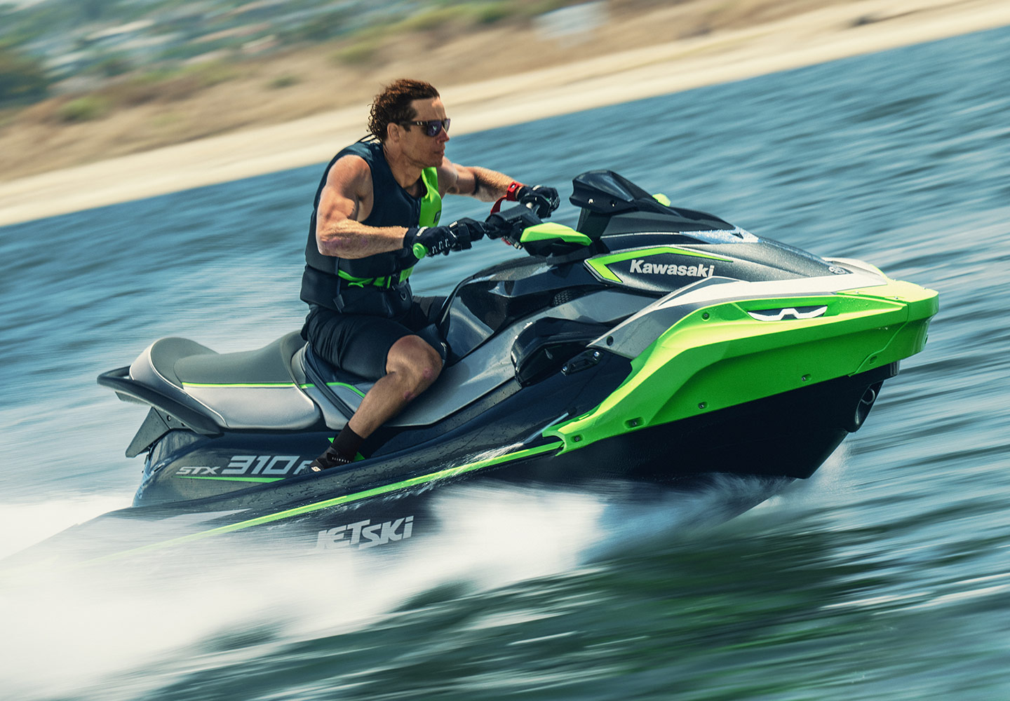KAWASAKI Jet Ski in action on water