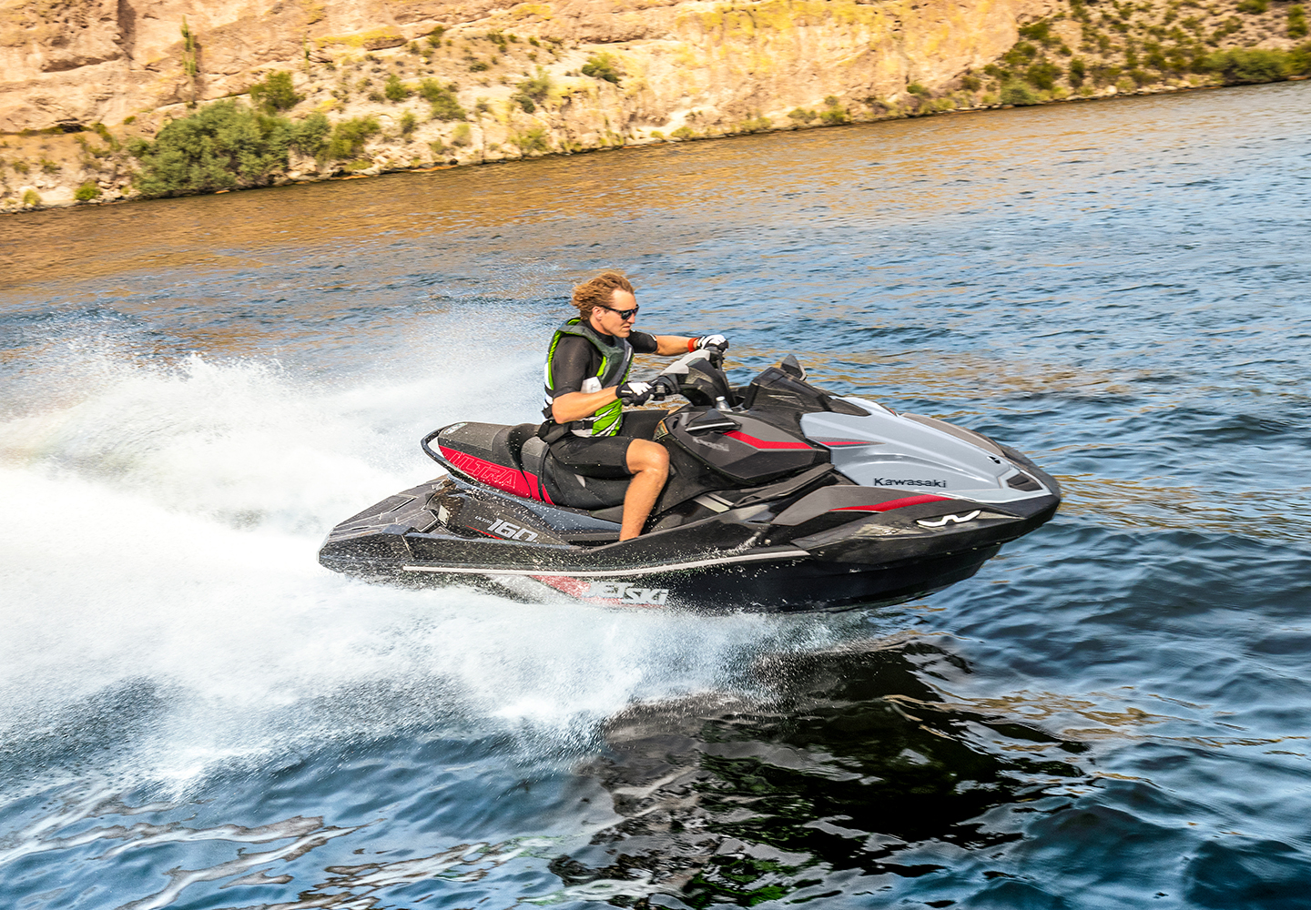 KAWASAKI Jet Ski in action on water