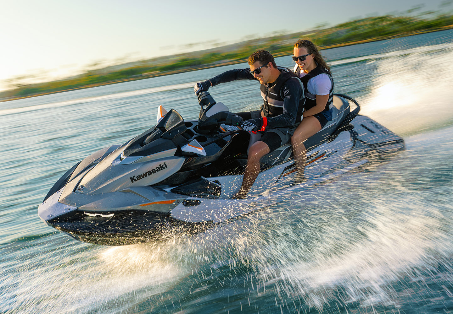 KAWASAKI Jet Ski in action on the water