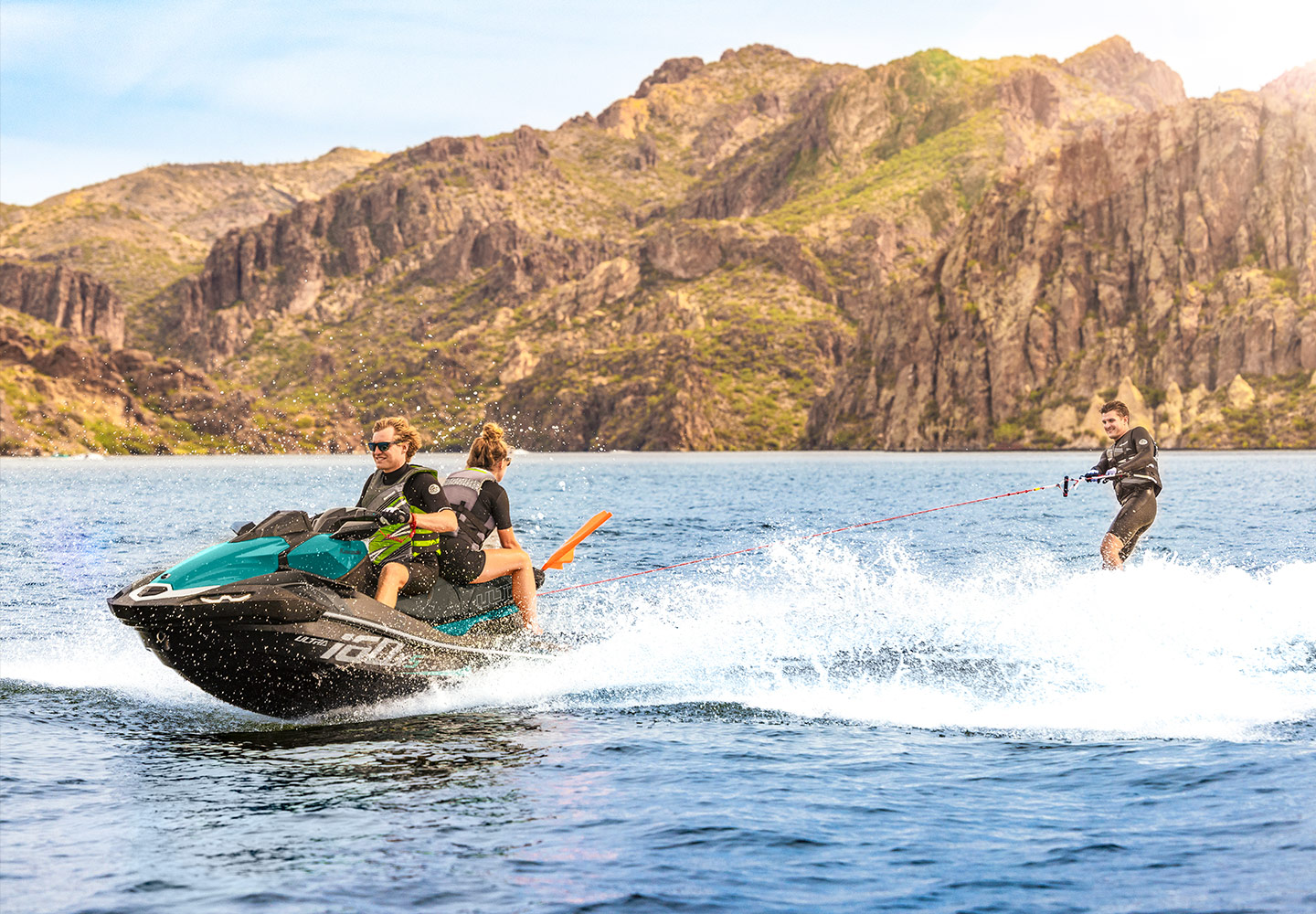 KAWASAKI Jet Ski in action on the ocean