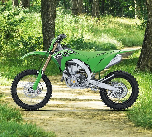Image of 2024 KX450X in action