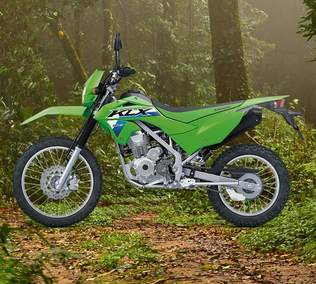 Image of 2026 KLX150 S in action