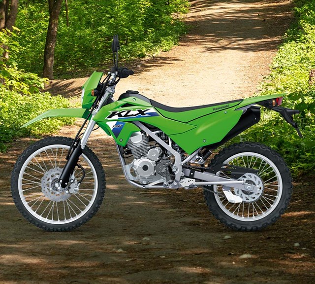 Image of 2026 KLX150 in action