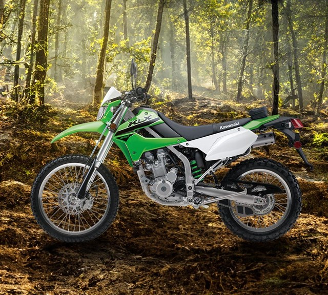 Image of 2026 KLX250 in action
