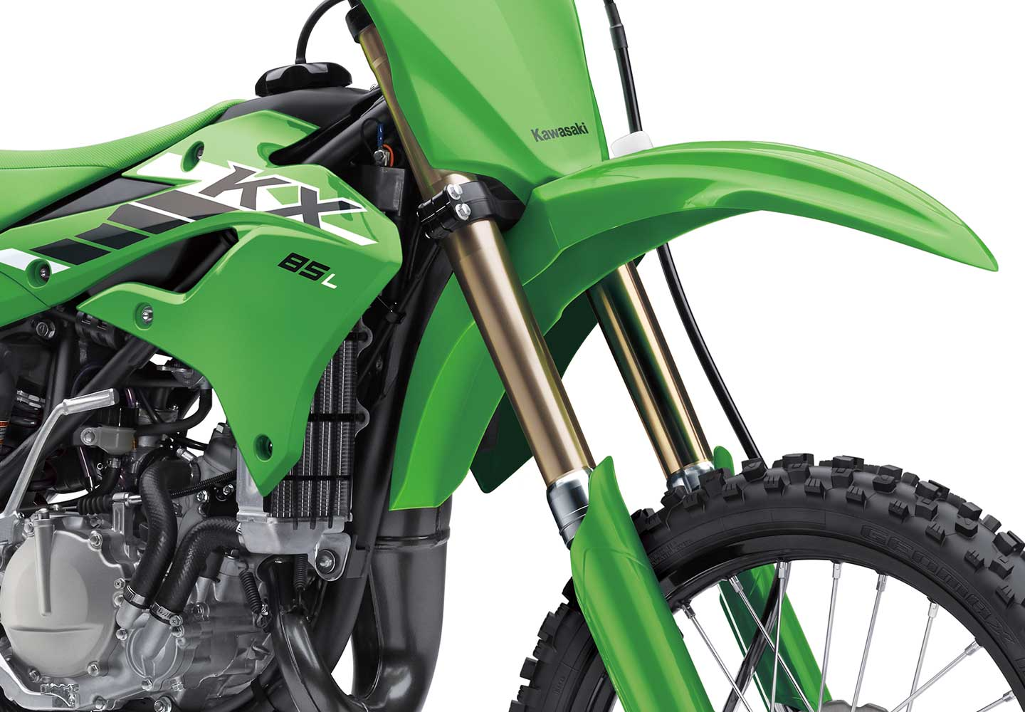 カワサキ　kx85 燃料タンク 2014-2025 KAWASAKI KX85 OEM GAS TANK FUEL PETCOCK NEW KX100