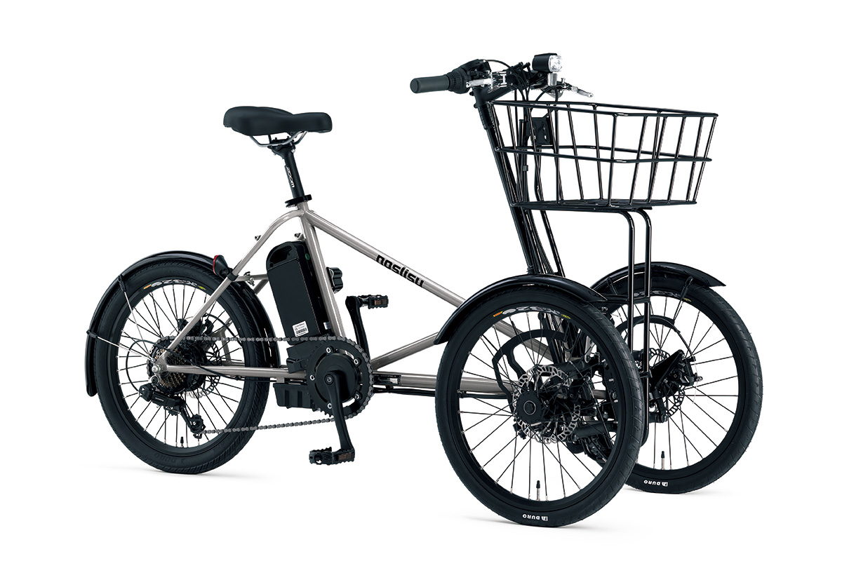 カワサキ　ノスリス カワサキ「ノスリスe」は自転車感覚で乗れるフル電動3輪ビークル