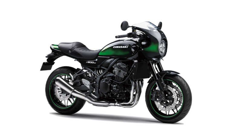 2025年モデル Z900RS 純正リアサスペンション 欧州2025年新型Z900RS／SEはマットブラックとグリーンの火の玉カラー