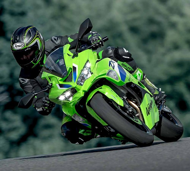 Image of 2026 Ninja ZX-4RR in action