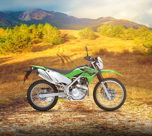 Image of 2023 KLX230S in action