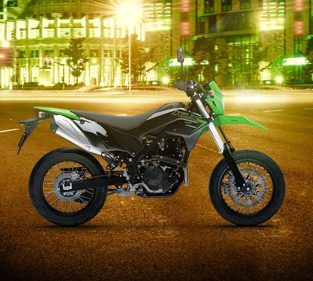 Image of 2023 KLX230SM in action