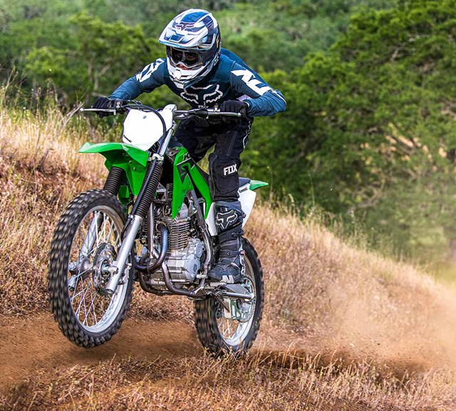 Image of 2023 KLX230R in action
